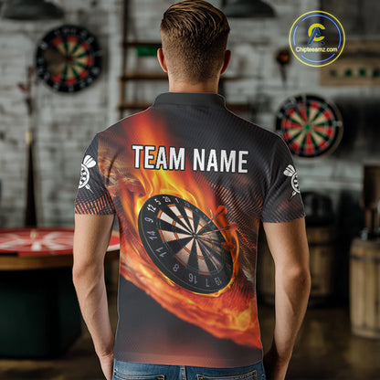 Persionalized Flame Dart Boards 3D Dart Shirt For Men, Dart Team Jerseys NYN0097