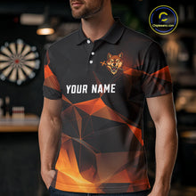 Load image into Gallery viewer, Orange Abstract Pattern Custom Wolf Dartboard Dart Shirt For Men, Dart Jerseys NYN0099