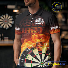 Load image into Gallery viewer, Persionalized Flame Smokes Dart Doards Dart Shirt For Men, Custom Dart Jerseys NYN0100