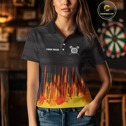 Multi-Color Crown Lion Dart Arrow Custom Dart Shirt For Women, Dart Team Jerseys NYN0109