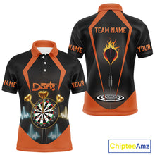 Load image into Gallery viewer, Heartbeat And Dartboard Custom Darts Polo Shirt For Men - Darts Team Jersey NYN0724