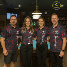 Load image into Gallery viewer, Funny Beer 8 Ball Pool Team Shirt Personalized Women Billiard Polo &amp; 1/4-Zip Attire Gifts|Red NYN2420