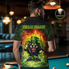 Load image into Gallery viewer, Red &amp; Green Shamrock Thunder Funny Pool 8 Ball Men Billiard Shirt Personalized Balls Billiard Shirts NYN2653
