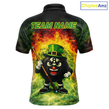 Load image into Gallery viewer, Red &amp; Green Shamrock Thunder Funny Pool 8 Ball Men Billiard Shirt Personalized Balls Billiard Shirts NYN2653