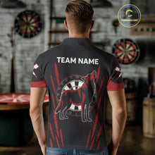Load image into Gallery viewer, Black And Red Dartboards Custom Wolf Dart Shirts For Men, Dart Team Jerseys NYN0241