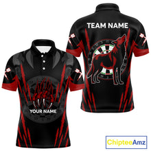 Load image into Gallery viewer, Black And Red Dartboards Custom Wolf Dart Shirts For Men, Dart Team Jerseys NYN0241