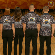 Load image into Gallery viewer, Hunting Bulldog Bowling Shirts For Men Custom Camo Bowling Team Jerseys Funny Bowling Attire NYN3196