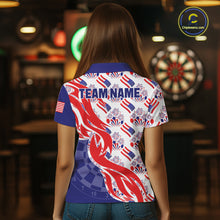 Load image into Gallery viewer, Custom America 250Th Anniversary Dart Polo &amp; Quarter-Zip Shirt For Women Patriotic USA Dart Jerseys NYN2824