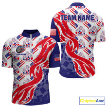 Load image into Gallery viewer, Custom America 250Th Anniversary Dart Polo &amp; Quarter-Zip Shirt For Men Patriotic USA Dart Jerseys NYN2824