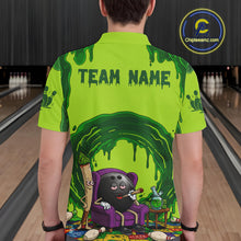 Load image into Gallery viewer, Smoking Funny Ball &amp; Pins Bowling Shirt For Men Personalized Bowling Team Tournament Jersey NYN3749