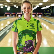 Load image into Gallery viewer, Smoking Funny Ball &amp; Pins Bowling Shirt For Women Personalized Bowling Team Tournament Jersey NYN3749