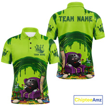 Load image into Gallery viewer, Smoking Funny Ball &amp; Pins Bowling Shirt For Men Personalized Bowling Team Tournament Jersey NYN3749
