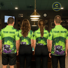 Load image into Gallery viewer, Green Dripping Funny Smoking 8 Ball Billiard Pool Shirt For Men Custom Billiard Team Jerseys NYN3047