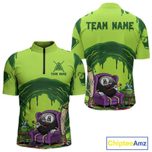 Load image into Gallery viewer, Green Dripping Funny Smoking 8 Ball Billiard Pool Shirt For Men Custom Billiard Team Jerseys NYN3047