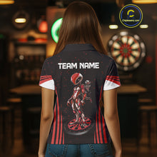Load image into Gallery viewer, Custom Red Alien Dartboards Dart Polo Shirts For Men Outfits Alien Dart Team Jerseys NYN1022