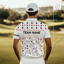 Load image into Gallery viewer, Poker Mens Golf Polo Shirt Personalized Name Funny Golf Top For Team Golfer Gift For Men NYN2850