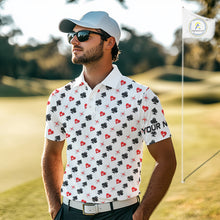 Load image into Gallery viewer, Custom Poker Golf Polo Shirt For Men Personalized Name Funny Golf Team Attire Golfer Gift NYN2851