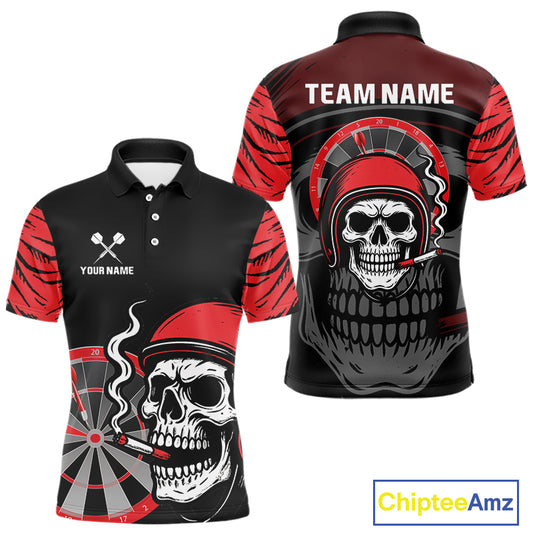 Custom Black And White Halftone Dartboard Dart Shirts For Men Grunge Dart Team Jerseys NYN0057