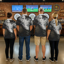 Load image into Gallery viewer, Custom White Smokes Skull Dartboard Men Dart Polo Shirt Butterfly Dart Jerseys NYN2708