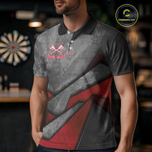 Load image into Gallery viewer, Aggressive Dog Dartboard Red Darts Shirt For Men - Custom Name For Players NYN0562
