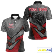 Load image into Gallery viewer, Aggressive Dog Dartboard Red Darts Shirt For Men - Custom Name For Players NYN0562