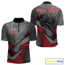 Load image into Gallery viewer, Aggressive Dog Dartboard Red Darts Shirt For Men - Custom Name For Players NYN0562