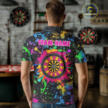 Load image into Gallery viewer, Custom Colorful Dartboard Funny Dart Polo Shirts For Men, Dart Team Jerseys NYN0792