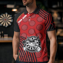 Load image into Gallery viewer, White And Black Dartboards Funny Dart Shirts For Men, Custom Dart Jerseys NYN0015