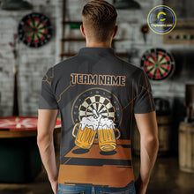 Load image into Gallery viewer, Wolf Play Darts &amp; Beer Custom Funny Dart Polo Shirts For Men, Dart Team Jerseys NYN0797
