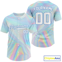 Load image into Gallery viewer, Custom Holographic Baseball Jersey For Men - Personalized Youth Authentic Baseball Jerseys NYN1179