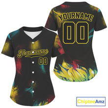 Load image into Gallery viewer, Custom Funny Baseball Jersey For Women Personalized Colorful Youth Baseball Jerseys NYN1192