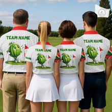 Load image into Gallery viewer, Custom Watermelon Golfer Funny Golf Team Outfits Watermelon Slices Golf Polo Golf Shirts For Men NYN3319