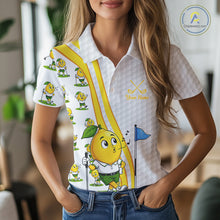 Load image into Gallery viewer, Lemon Golfer Golf Team Outfits Custom Funny Polo Shirts For Women, Best Womens Golf Shirts NYN3320
