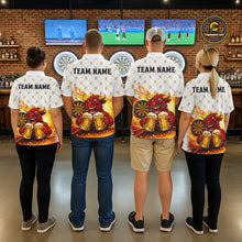 Load image into Gallery viewer, Bull &amp; Cheer Beers Dartboard Custom Funny Darts Quarter-Zip Shirts Men Dart Team Jerseys | White NYN2273