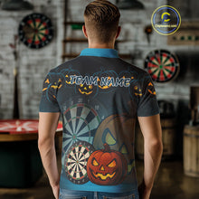 Load image into Gallery viewer, Custom Halloween Funny Darts Polo Jerseys For Men, Darts Team Shirt NYN0832