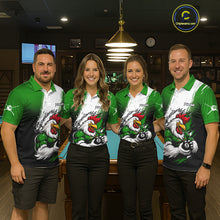 Load image into Gallery viewer, Personalized Funny Rooster 8 Ball Billiard Pool Shirt Custom Green Grunge Billiard Attire For Men NYN2952