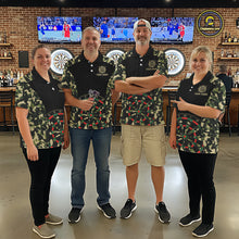 Load image into Gallery viewer, Custom Camouflage Pattern Dartboard Darts Polo Shirts For Women Outfits Darts Jerseys NYN2754