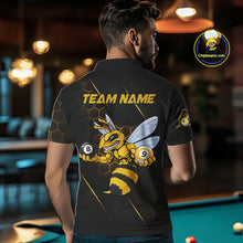 Load image into Gallery viewer, Yellow Hexagon Funny Bee 8 Ball &amp; 9 Ball Pool Billiard Jerseys For Men Custom Billiard Team Appeal NYN2758
