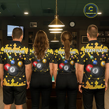 Load image into Gallery viewer, Hexagon Bee 8 Ball Pool Billiard Polo &amp; Quarter-Zip Jerseys For Men Custom Billiard Team Appeal NYN2759