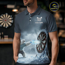 Load image into Gallery viewer, Custom Horror Polar Bear Ice Dartboard Darts Polo Shirt For Men, Funny Dart Team Jerseys NYN1820