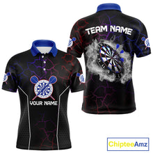 Load image into Gallery viewer, Multi-Color Thunder Lightning Smoke Dartboard Dart Shirts For Men, Dart Jerseys NYN0074