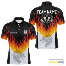 Load image into Gallery viewer, Dragon Fire Flame Dartboard Custom Dart Shirt For Men, Dart Team Jerseys NYN0090