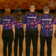Load image into Gallery viewer, Funny Cowboy Bowling Ball Shirts For Men Custom Galaxy Tornado Bowling Team Jerseys NYN3414