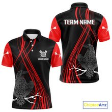 Load image into Gallery viewer, Custom Red Lines Celtic Raven Dart Arrows Dart Shirt For Men, Dart Team Jerseys NYN0105