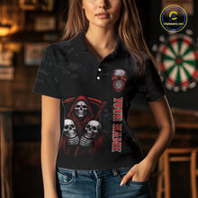 Load image into Gallery viewer, Custom Colorful Bulldog Funny Dart Polo Team Shirts For Men Bulldog Dart League Jerseys NYN2181