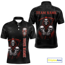 Load image into Gallery viewer, Custom Colorful Bulldog Funny Dart Polo Team Shirts For Men Bulldog Dart League Jerseys NYN2181