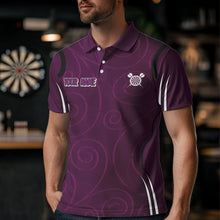 Load image into Gallery viewer, Custom Purple Dartboards And Witch Dart Shirts For Men, Dart Team Jerseys NYN0026