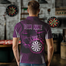 Load image into Gallery viewer, Custom Purple Dartboards And Witch Dart Shirts For Men, Dart Team Jerseys NYN0026