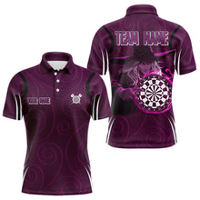 Load image into Gallery viewer, Custom Purple Dartboards And Witch Dart Shirts For Men, Dart Team Jerseys NYN0026