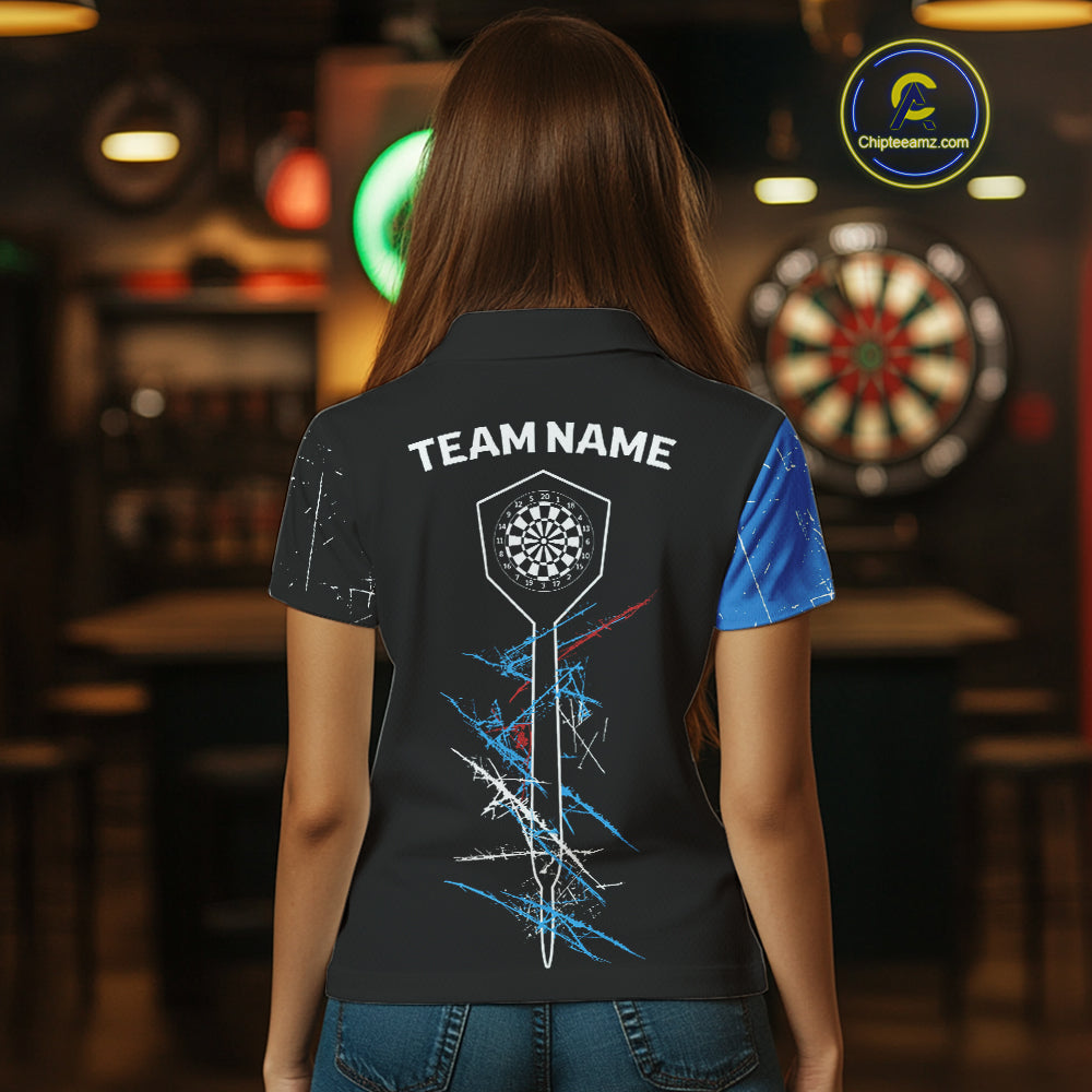 Dart Arrow Scratches Effect Custom Dart Shirt For Women, Dart Team Jerseys NYN0215